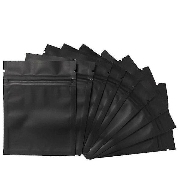 100 st Luktsäkra Påsar - 3 x 4 tum Återförslutningsbara Mylar Påsar Folie Påse Platt Blixtlås Stängning Påse