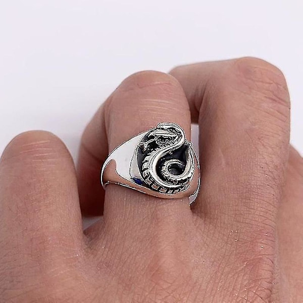 Wizard Malfoy Slytherin Käärmes Sormus Metalliseos Korut Sormukset Aikuisten Unisex Asusteet 10