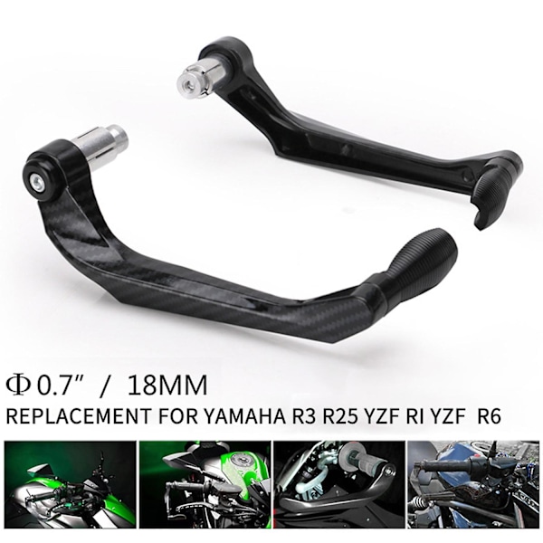 Universal Motorcykel Styre Broms Koppling Spak Handskyddsskydd ABS Ersättning för YAMAHA R3