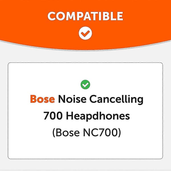 Erstatningsøreputer for Bose 700 støydempende (svart)