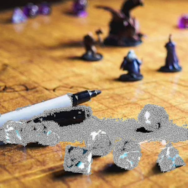7-delt terningesæt polyhedral terningesæt rollespil terninger sæt til Dnd Pathfinder rollespil Rpg maj 5.30