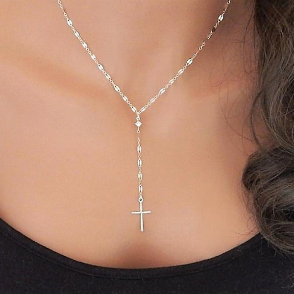 2 kpl Yksinkertaiset Ristiriipus Statement-Kaulakorut Muodikkaat Korut Choker