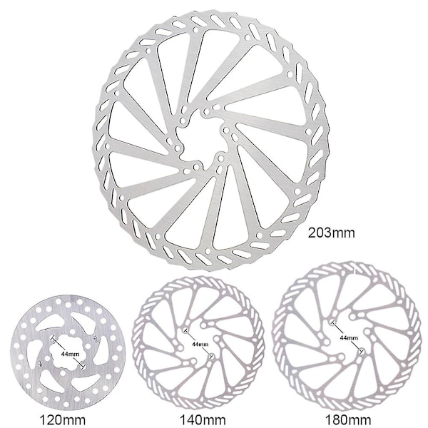 Mountainbike Rotor Skivebremser Rustfrit Stål Dele 120 140 180 203mm Landevejscykel Ny