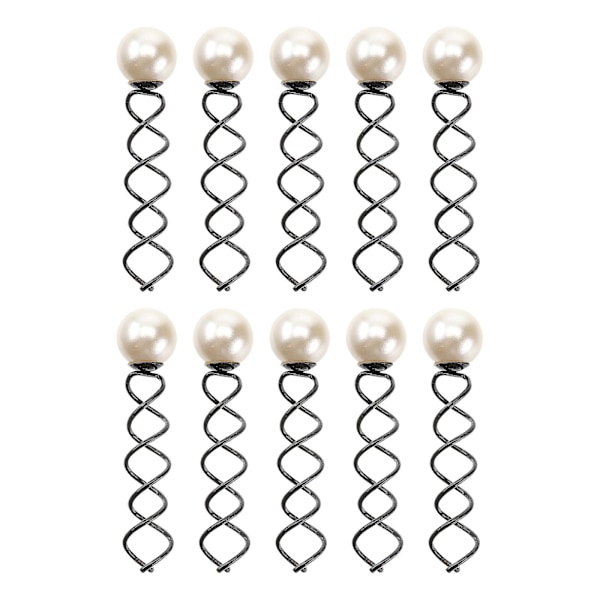 10 stk store hårklemmer kvinner damer spiral hårnål spole hårnål kvinner hårnål brudehårnål