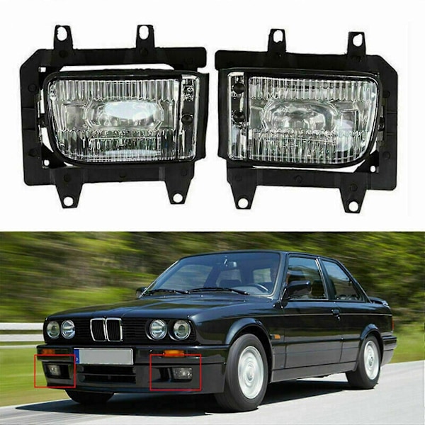 For - E30 Frontlykter Tåkelys E30 Bumperlys 318i 325i 325e Tåkelys Tåkelys DRL 63171385945