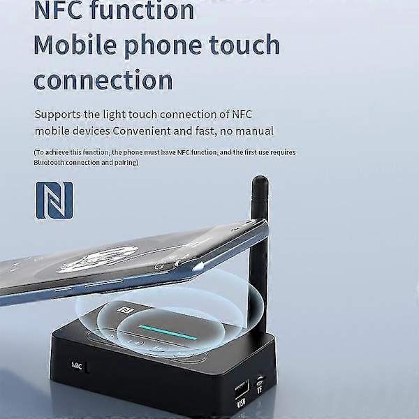 5.1 Bluetooth-mottaker som mottar og sender tre-i-ett Nfc-mottaker til gammeldags lydforsterker USB-konvertering -CNSZ
