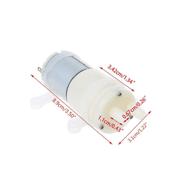 Priming Membranpump Mini Spraymotor 12V Mikropumpar för Vattenbehållare