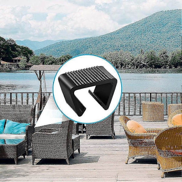 Udendørs Patio Wicker Møbelklips, Møbelklips Sofa Klips Sorte Sofa Forbindelsesklips Til Have Rattan Møbler