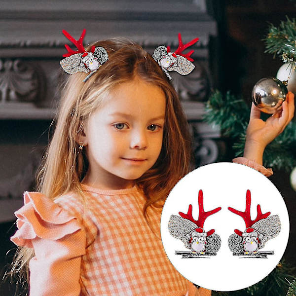Små Mode Dekorationer Puder Barn Kreativ Jul Hårnål Jul Hårnål En Gåva Hem