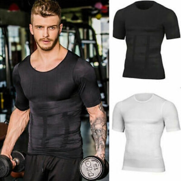 Herre Gym Fit T-skjorte Slim Fit Muscle Fit Treningstopp Kroppsbygging Mote ZD B2 gray xl