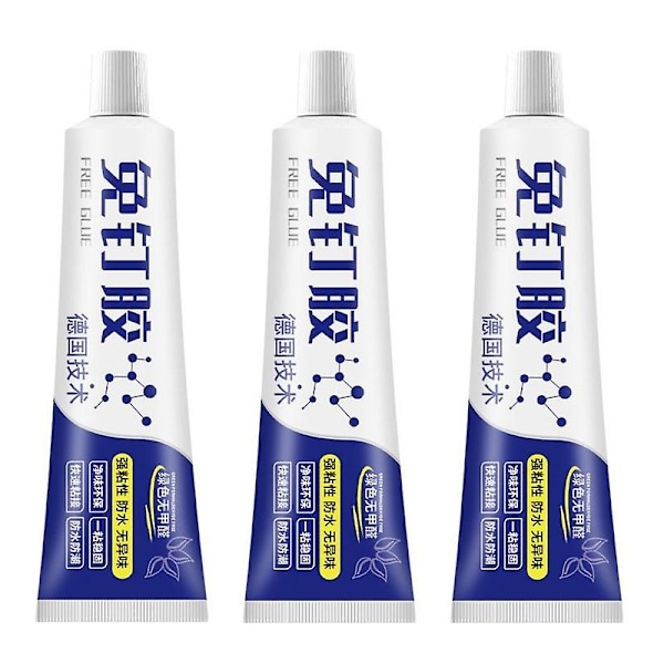 3 stk Sterk Lim uten Spiker, Lim uten Spiker Sterk Lim 60ml Vannfast