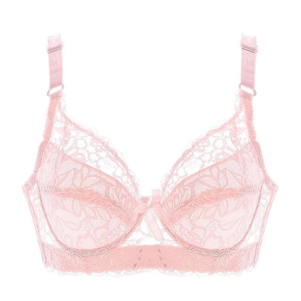 Kaunis Naisten Rintaliivit Push Up Rintaliivit Pitsi Rintaliivit Seksikäs Alusvaatteet Tuki BH AA A B C D light pink 75absd