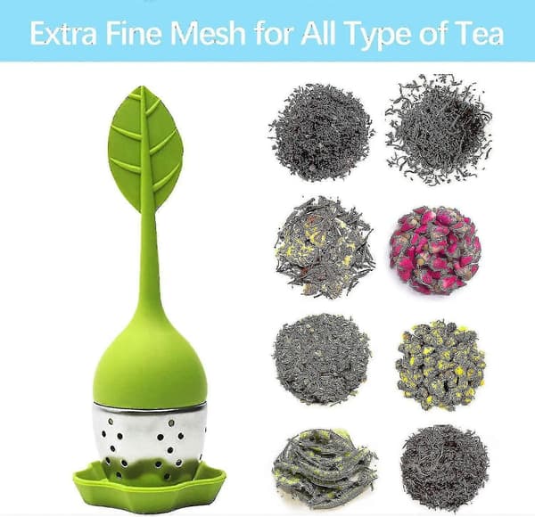Teinfuser Set med Lövform och Rostfritt Stålklämma
