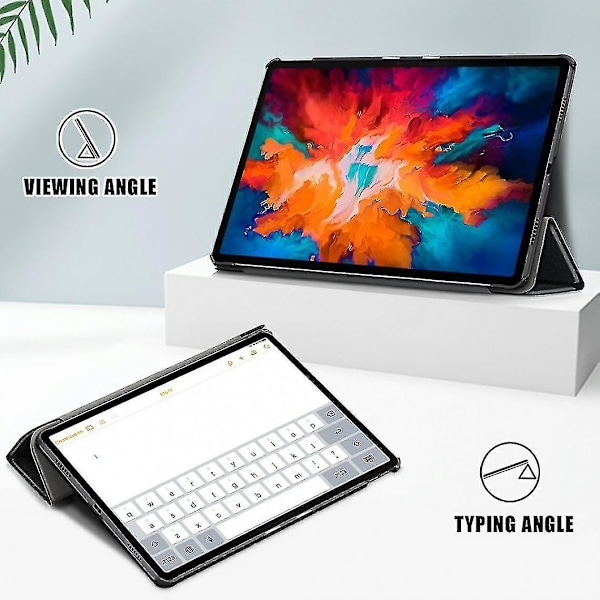 Litchi Texture Tri-fold Auto Wake / Sleep PU Cover Sort For Lenovo Tab P11 Pro Tb-j706f / J716 Sort