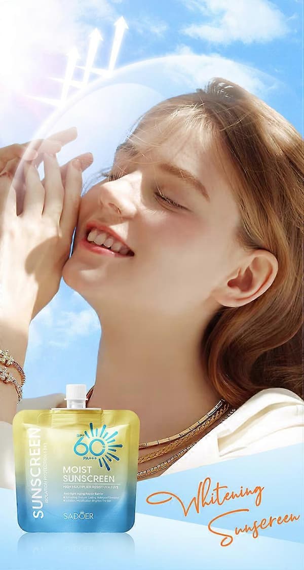 SADOER SPF50+ PA+++ Solskyddsmedel 30g - Hög UV-skyddsfaktor SD58871