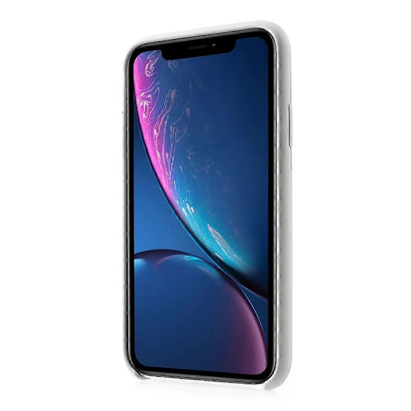 1:1 Skala Silky Solid Silikon Telefondeksel for iPhone XR 6.1 tommer style b