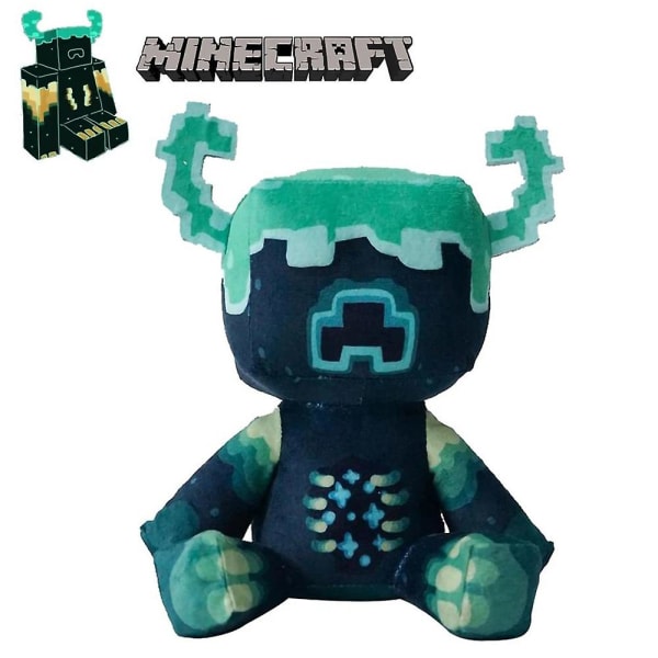Minecraft pehmeä pehmonukke My World Guardian Warden heittotyynypeli täytetty lelu lapsille lahja