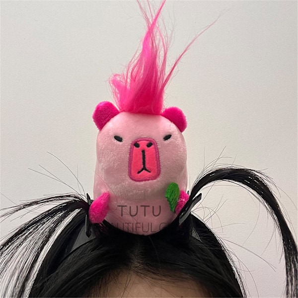 Björnhårband Plush Leksak Huvudband Hårclips Hög Huvud Topp Hårclips Flye2527 b
