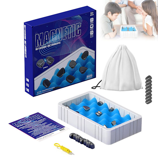 Magnetisk Schack för Barn, Magnetiskt Schackspel Brädspel för Logiskt Tänkande, Magnetiskt Schackspel Julgåvor c with sponge rope 1set