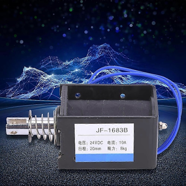 JF-1683B Push-Pull Typ DC-Solenoid Elektromagnet 78,4N 24VDC 20mm Slaglängd