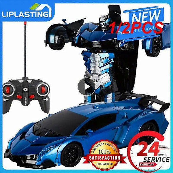 1/2 kpl Kaukosäätimellä Ohjattava RC-Auto Muuntautuva Robotti Urheiluajoneuvo Malli Robotti Lelut Hieno Muodonmuutos style a 2pcs