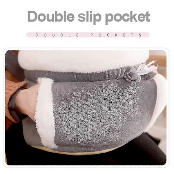 Talvinen lämmin lemmikkireppu pienille kissoille ja koirille, pehmoinen matkahäkki, ulkokäyttöön tarkoitettu riippuva rintalaukku light grey l