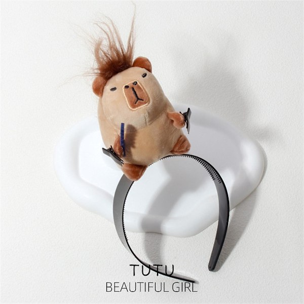 Björnhårband Plush Leksak Huvudband Hårclips Hög Huvud Topp Hårclips Flye2527 a