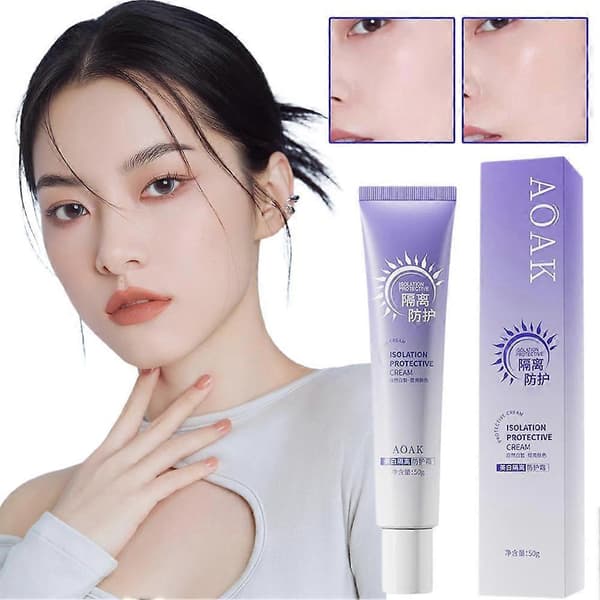 AOAK Whitening Protective Cream - 50g UV-beskyttelse og fuktighetskrem for sminkebase