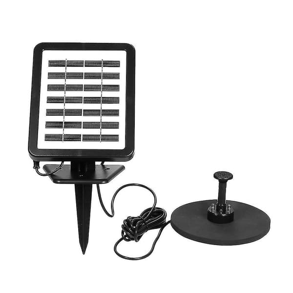 Solcellsfontänpump med LED-belysning, 1,5 W flytande solpanel -CHJR