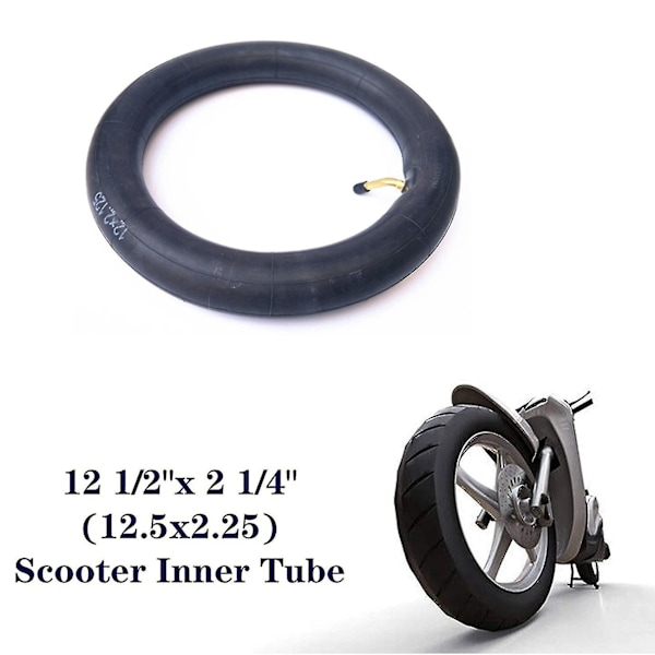 2x 12 1/2x2 1/4 Inner Tubes Dekk Sykkeldekk Sykkel Punktering Sykkel Slange Bred Utendørs