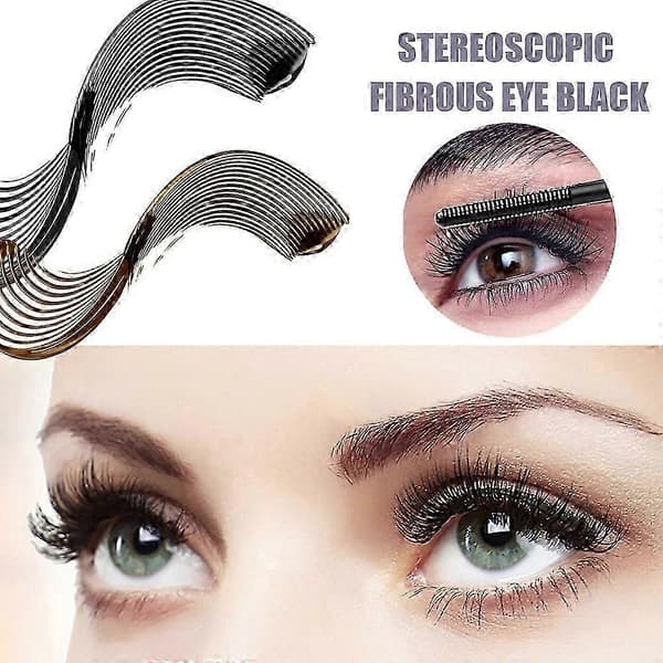 svart/brun Curling Mascara Ögonmakeup Lång Curling Formande Vacker Mascara jks Brown