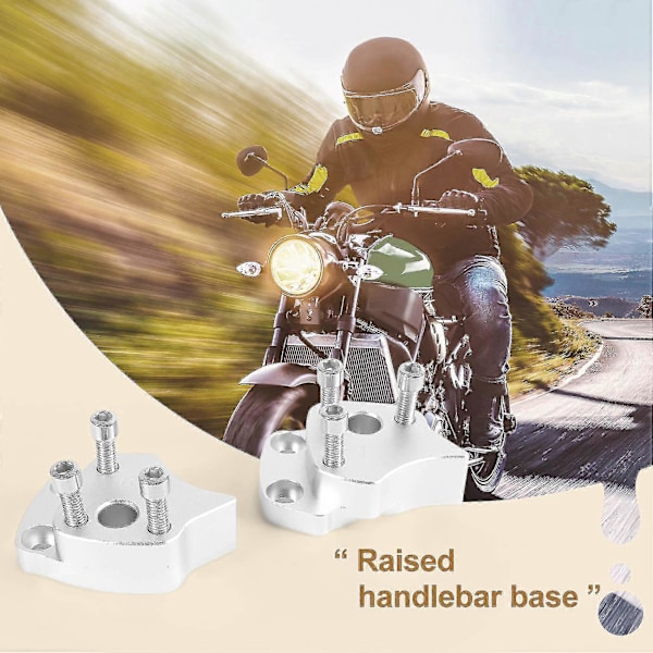 25 mm ohjaustangon korotus FJR1300 FJR 1300 2001-2005 hopea ohjaustangon korottimet moottoripyörän tarvikkeet osat