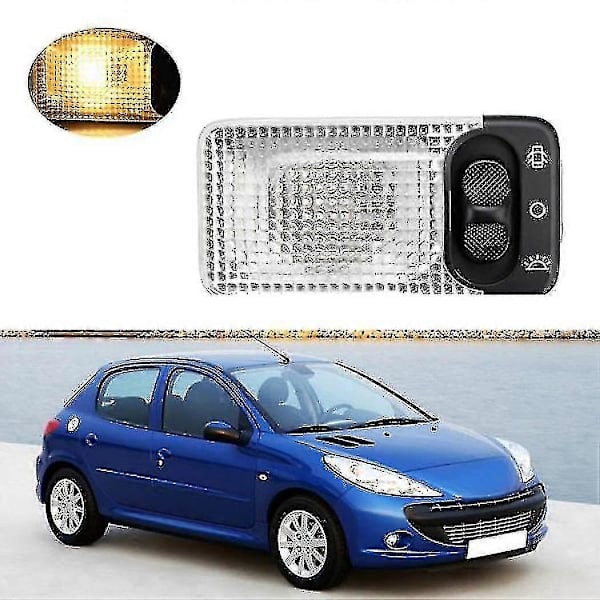 Bilens innertak Lampa Kupol Läslampa För C1 C2 C3 206 Cc 207 6362ac 6362k9 6362p3 -CHN