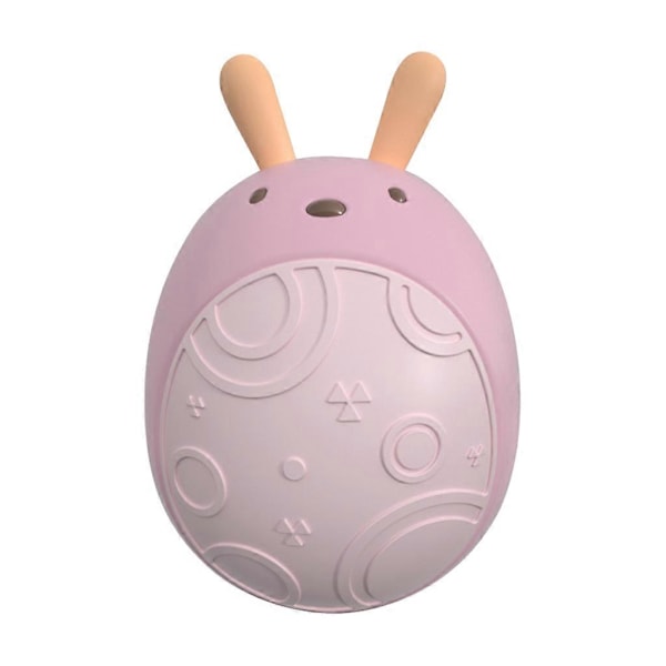 Söt Kaninformad Snurrmusik Tumlare Baby Skramla Toddler Leksak Doll pink