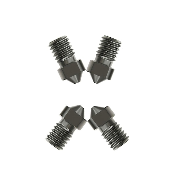 4 stk. Hærdede Stål Dyser V6 Dyser 0,4 mm til 1,75 mm Filament til 3D Printer Dele