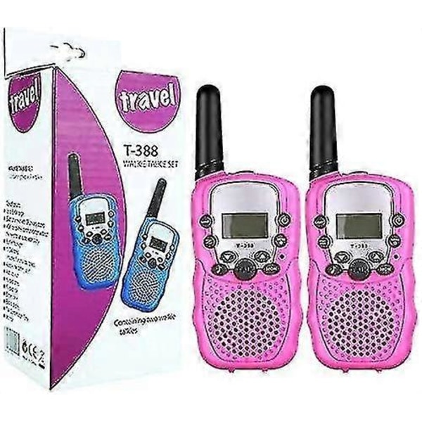 2 X Talkie Walkie Lapsille, 2-suuntainen radio 8 kanavalla Lcd-näyttö Vox-taskulamppu 10 soittoääntä Lukituskanavat Lahja Kanava Walky Walky -lelu (paristot