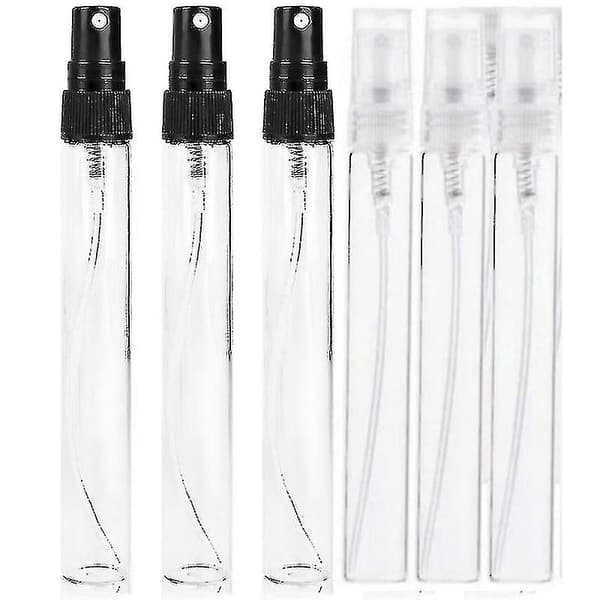 5 st Klar Glas Sprayflaska, Mini 2-10 ml Glas Provflaska, Bärbar Parfymspray