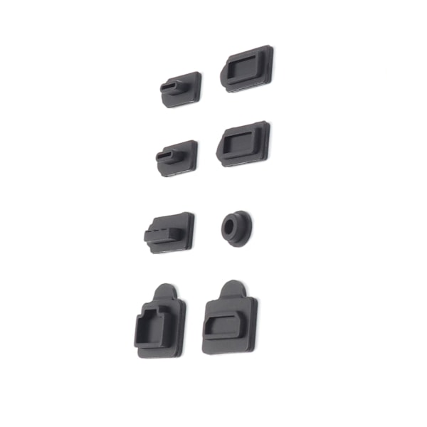 8-pack Silikon Dammskydd för PS5 Slim Konsol, PS5 Slim USB HDMI-gränssnitt Dammskydd Dammskyddsplugg för PS5 Konsoltillbehör 3set - 24pcs