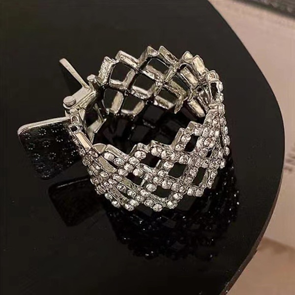 Muoditimanttihiusleuka, Poninhäntähiusneulamuotoilutarvikkeet, Haihiusneula silver style4