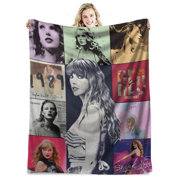 Berömd sångare flanellfilt Taylor Swift presentfilt luftkonditioneringsfilt tupplur filt täcke kändisfilt 70*100cm
