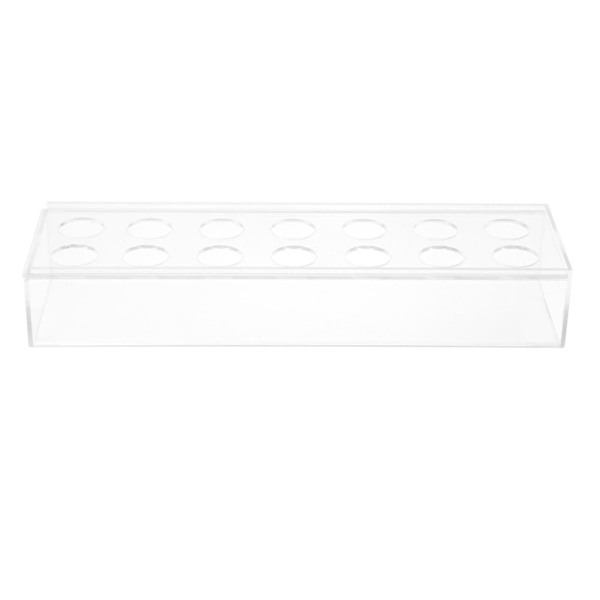 Blomsterkasser Vannholder Knopp Vase Akryl Vase For Skrivebord Bryllupsdag Jubileum 35x10x6cm 14 Hull -n4993 ZD A