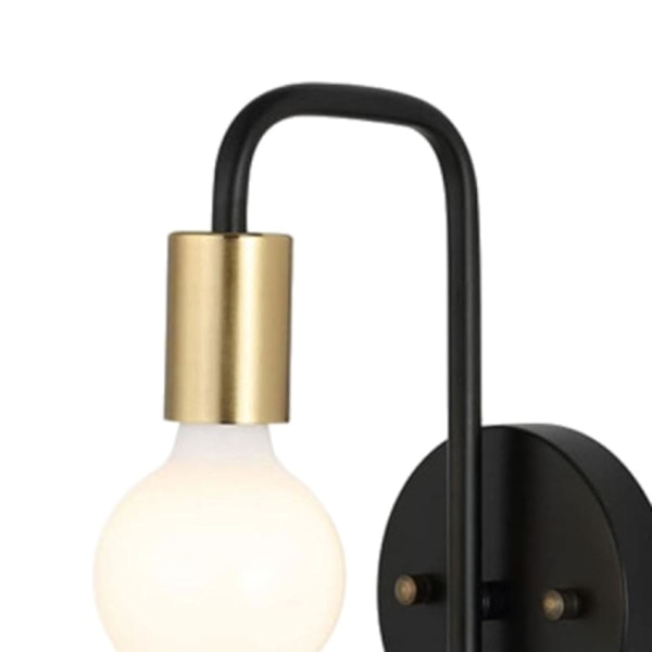 Metallvägglampa Vägglampa Väggläslampa För Heminredning Enkelt Installera Svart Och Gyllene -SZCN black and golden