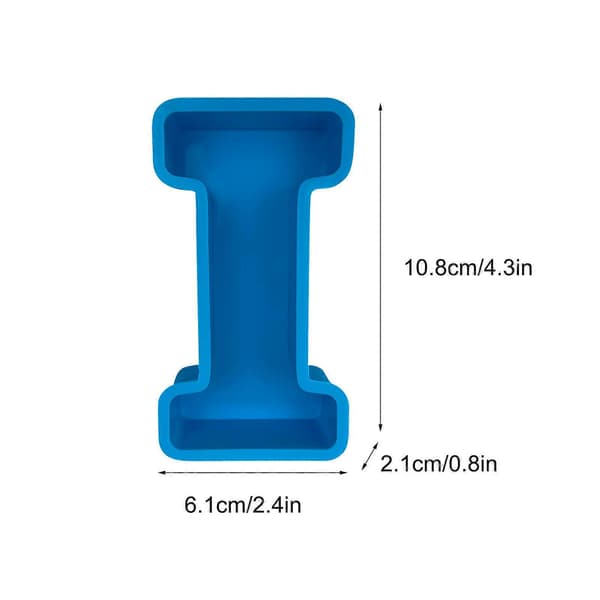 Bokstavkake Bakeform Engelsk Bokstav Silikonform 3D Bokstav i