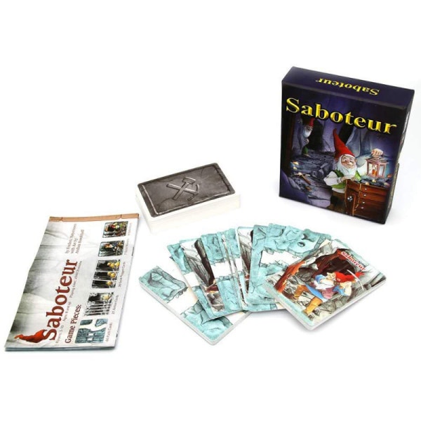Engelsk version af Saboteur brætspil dværg guldmine nugget minearbejder brætspil kort festspil