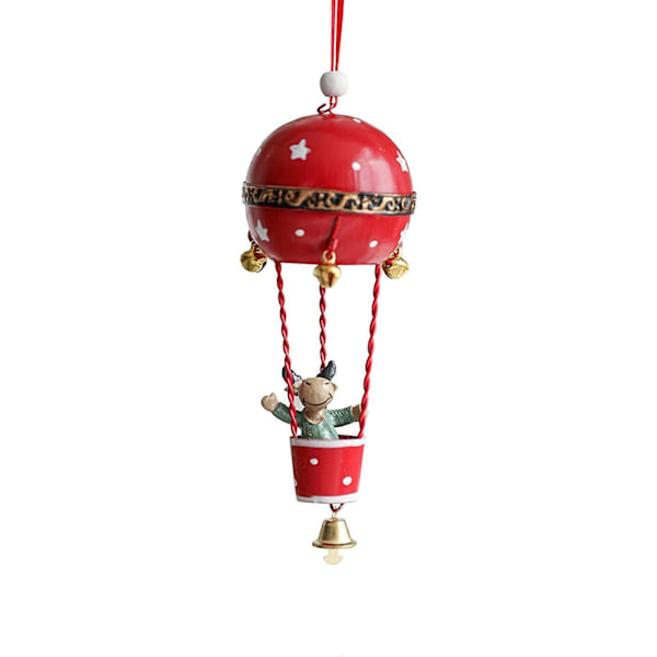 Gratulerer med dagen ballonger Juler jern malt varme ballonger Juletre hjort snømann julenissen dekorasjon liten anheng rd