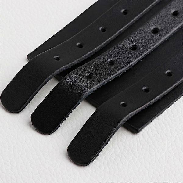 260x60mm 3-strängat Trippelrem Faux Läder Manschett Wrap Armband Punk