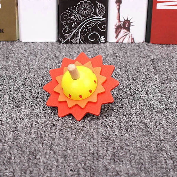 Roliga Finger Spinners för Barn - Interaktiv Leksak, Bärbar och Pedagogisk light yellow