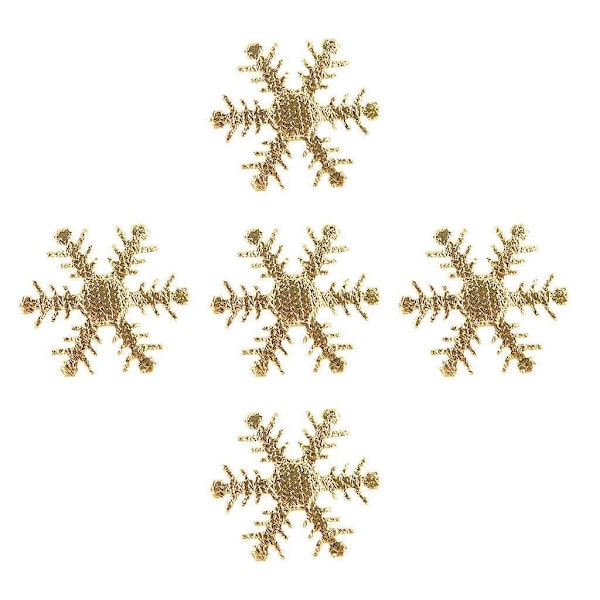 Juleferie Adventskalender 100 stk Gullstoff Julerysse Konfettis Juldekorasjon 4cm
