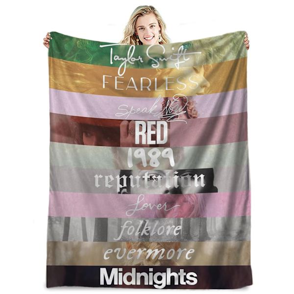 Känd sångare flanellfilt Taylor Swift presentfilt luftkonditioneringsfilt napfilt täcke kändisfilt 150*200cm
