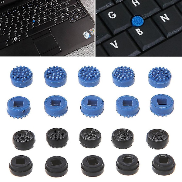 10 stk Trackpoint Pointer Musestift Punkt Cap for Dell Bærbar Tastatur Mai 5.30 blue